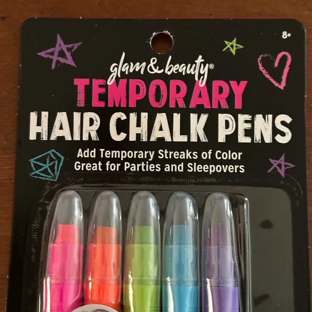 🌵3/$15 glam & beauty Temporary Hair chalk pens with comb (see description)